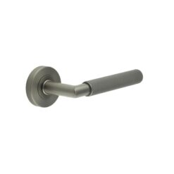 Three One Six Linear Knurled Door Handle Gun Metal