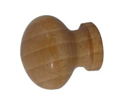 Jedo Wooden Cupboard Knobs 30mm Varnished