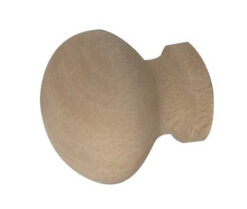 Jedo Wooden Cupboard Knobs 30mm Unvarnished