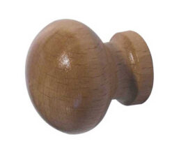Jedo Wooden Cupboard Knobs 38mm Varnished