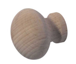 Jedo Wooden Cupboard Knobs 38mm Unvarnished