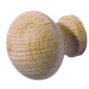 Jedo Wooden Cupboard Knobs 50mm Unvarnished