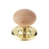 Jedo French Oak Mortice Door Knobs Polished Brass