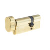 Jedo Euro Profile Offset Cylinders & Turns 30x50mm Polished Brass