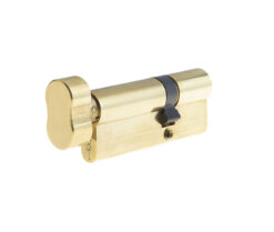 Jedo Euro Profile Offset Cylinders & Turns 35x40mm Polished Brass