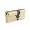 Jedo Euro Profile Offset Double Cylinders to Differ 35x55mm Polished Brass