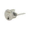 Jedo 5 Pin Replacement Rim Cylinders keyed to Differ with 3 Keys Satin Chrome