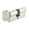 Euro Profile Cylinders & Turns Keyed Alike 70mm Satin Chrome