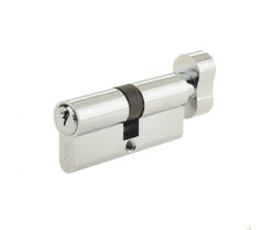 Jedo Euro Profile Cylinders & Turns 90mm Polished Chrome