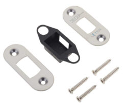 Jedo Radiused Accessory Packs for Heavy Duty Tubular Deadbolts Polished Stainless Steel