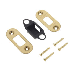 Jedo Radiused Accessory Packs for Heavy Duty Tubular Deadbolts Brass Finish