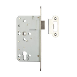 Jedo 72mm Din Escape Locks 60mm backset radiused Satin Stainless Steel
