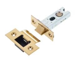 Jedo Heavy Duty Tubular Latches - 45 Degree Short Travel 64mm Brass Finish