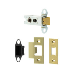 Jedo Heavy Duty Tubular Latches - 45 Degree Short Travel 64mm Satin Brass