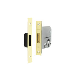 Jedo Euro Profile Deadlocks 76mm Polished Brass