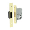 Jedo Oval Profile Deadlocks 65mm Polished Brass