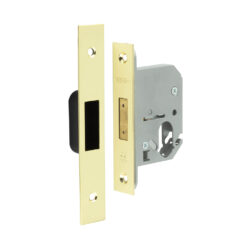 Jedo Oval Profile Deadlocks 65mm Polished Brass