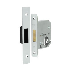 Jedo Oval Profile Deadlocks 65mm Polished Chrome