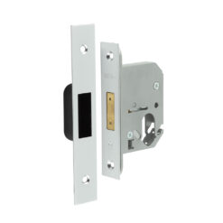 Jedo Oval Profile Deadlocks 65mm Satin Chrome