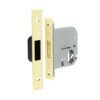 Jedo Oval Profile Deadlocks 76mm Polished Brass