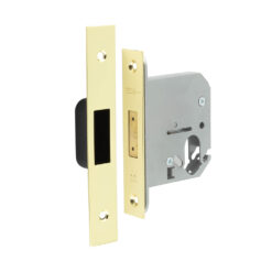 Jedo Oval Profile Deadlocks 76mm Polished Brass