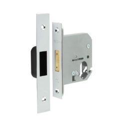 Jedo Oval Profile Deadlocks 76mm Polished Chrome