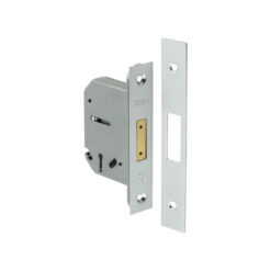 Jedo 3 Lever Deadlocks 65mm Satin Chrome