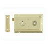 Reversible Rim Lock 152x102mm Electro Brassed