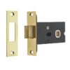 Jedo Box Deadbolts 76mm with 5mm Spindle Polished Brass