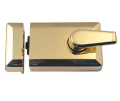Jedo Roller Bolt Night Latches 90mm Polished Brass