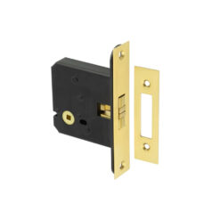Jedo Sliding Door Bathroom Lock Polished Brass