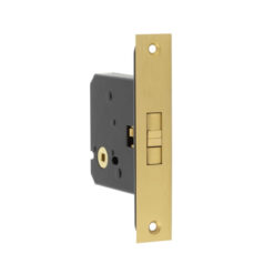 Jedo Sliding Door Bathroom Lock Satin Brass