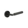 Three One Six Diamond Knurled Door Handle Black