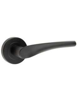 Twirl Black Door Handle