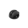 Nero Oval Floor Mounted Door Stop 46x26mm Black