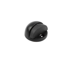 Nero Oval Floor Mounted Door Stop 46x26mm Black