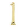 Jedo 75mm Screw Fix Numerals Polished Brass No. 1