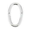 Jedo 75mm Screw Fix Numerals Polished Chrome No. 0