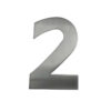 150mm Numerals SSS Finish 150mm Satin Stainless Steel No. 2