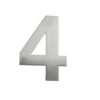 150mm Numerals SSS Finish 150mm Satin Stainless Steel No. 4