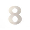 150mm Numerals SSS Finish 150mm Satin Stainless Steel No. 8