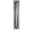 Stainless Steel Pull Handles w/ Plate 225x19mm Polished Stainless Steel