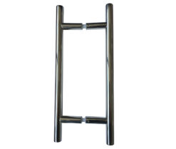 Stainless Steel 19mm Guardsman Pull Handles B2B Fixing 400x19x300mm Polished Stainless Steel