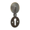 Jedo Reeded Covered Escutcheon Antique Brass