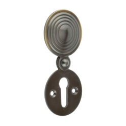 Jedo Reeded Covered Escutcheon Antique Brass
