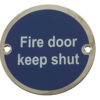Stainless Steel Fire Door Keep Shut 75mm Polished Stainless Steel
