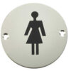 Stainless Steel Female Symbol 75mm Satin Anodised Aluminium
