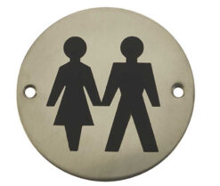 Stainless Steel Unisex Symbol 75mm Polished Stainless Steel