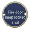 Stainless Steel Fire Door Keep Locked Shut 75mm Satin Stainless Steel