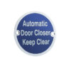 Stainless Steel Automatic Door Closer Keep Clear 75mm Satin Anodised Aluminium